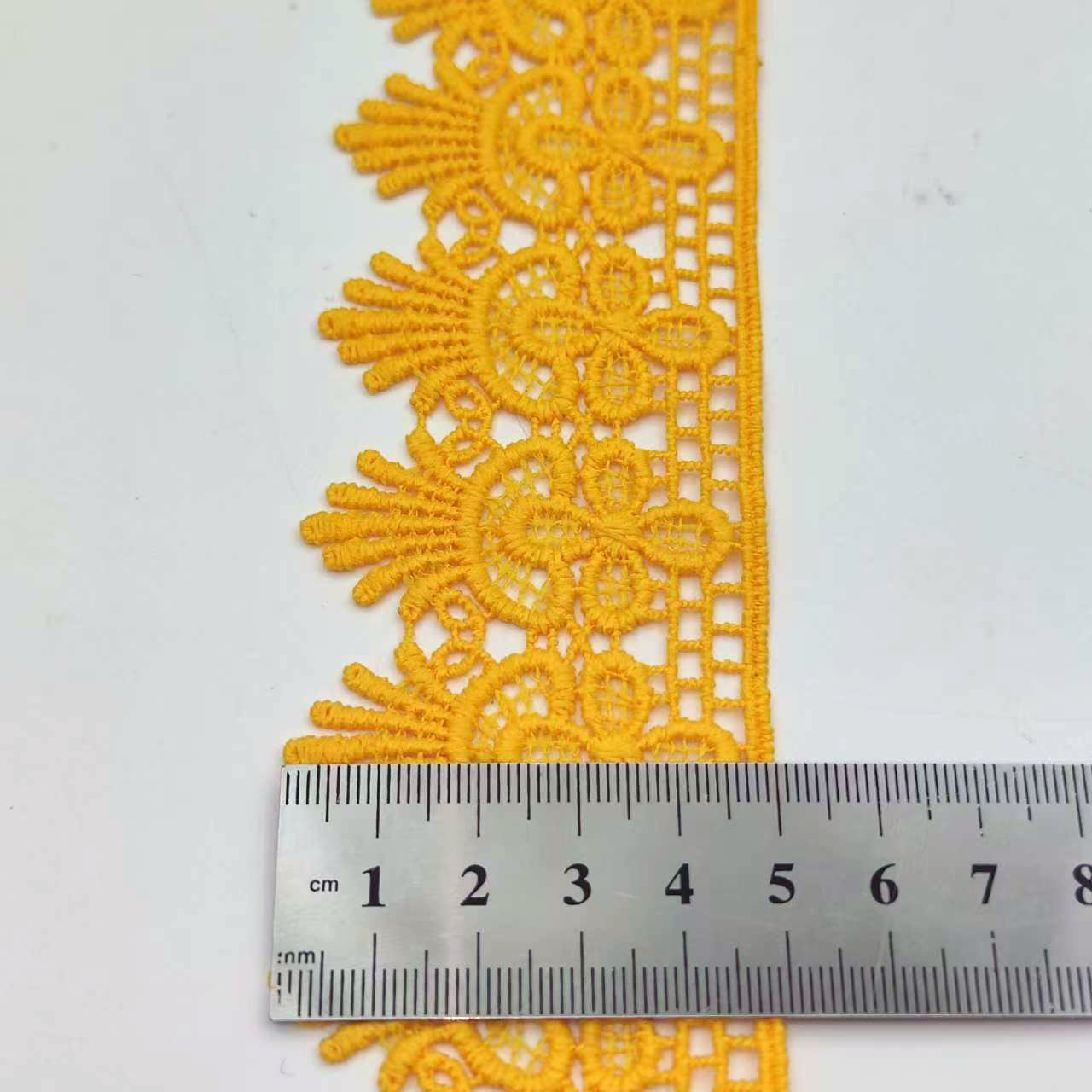 5cm de ancho bordado de encaje soluble en agua hueco tridimensional ropa falda de encaje accesorios en stock