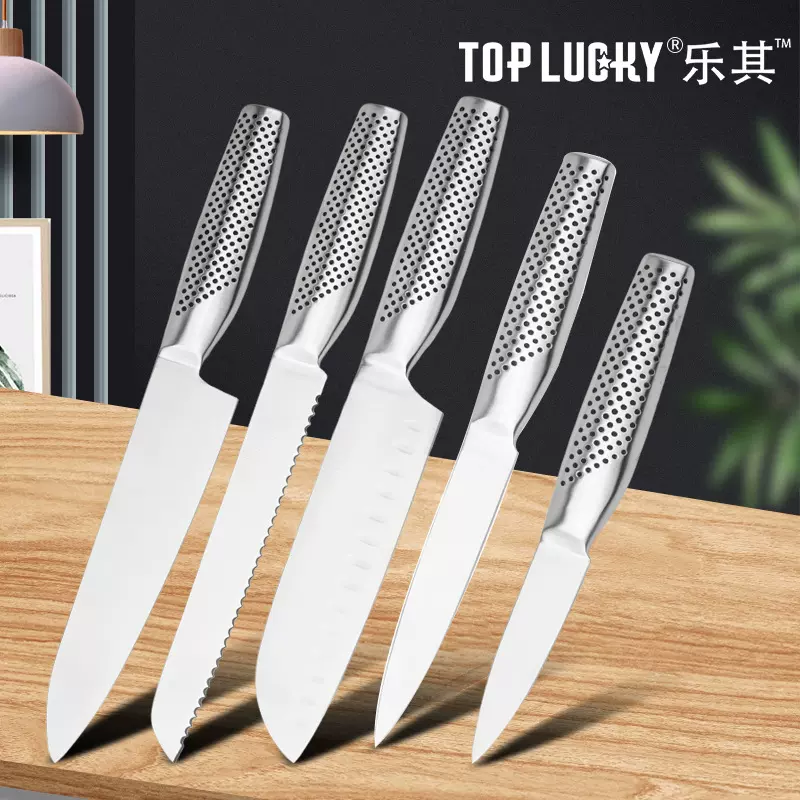 3CR13不锈钢刀具5件套刀具套装 日式厨师刀果皮刀刀具套装