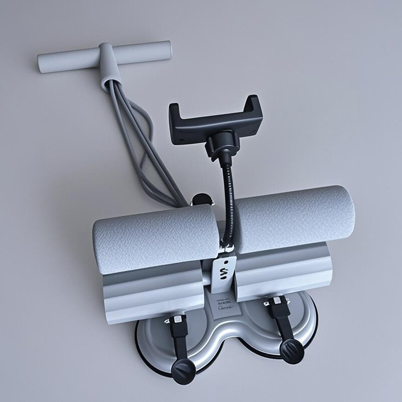 腹筋トレーニング用シットアップ補助器具、家庭用フィットネス機器、足固定、高校受験専用、大型三重吸盤、シェイプアップ|undefined