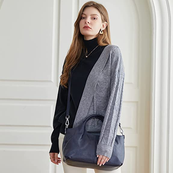 New Casual Large Capacity Net Celebrity Women's Bag Simple And Versatile Soft Leather Crossbody Shoulder Handbag (recommended)_voghion.com