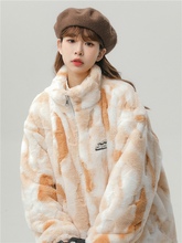 羊羔毛外套女毛茸茸冬季新款棉衣中学生毛绒加厚棉袄男秋冬款批发