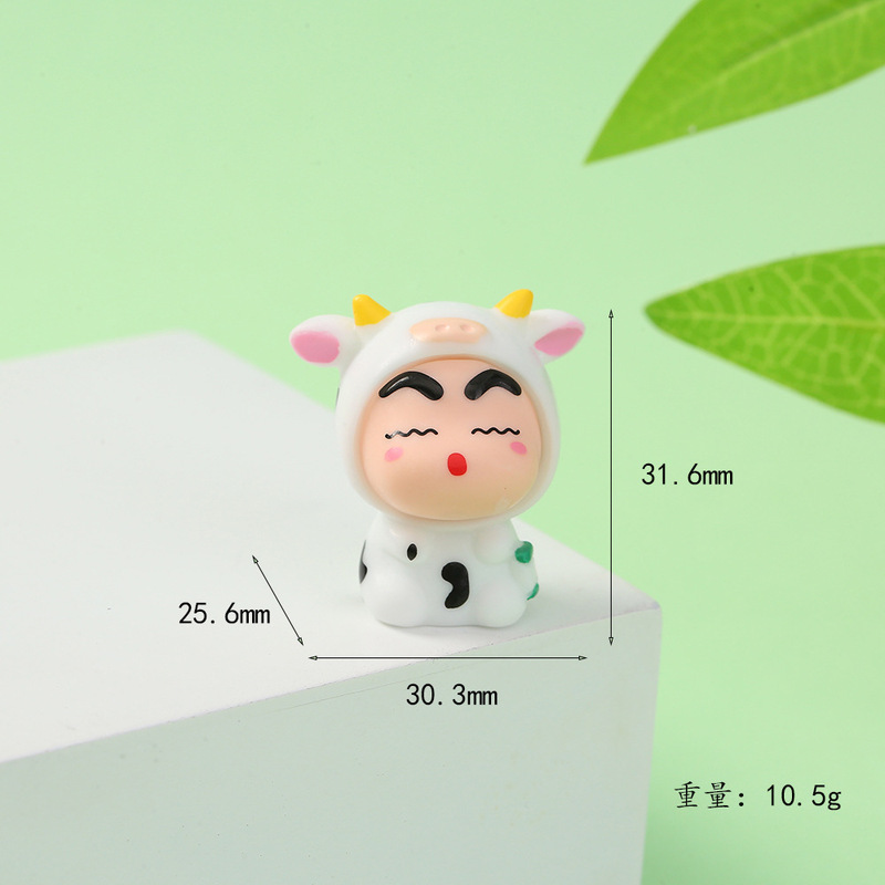 卡通十二生肖小新系列摆件diy树脂娃娃机盲盒配件手机壳装饰配饰|undefined