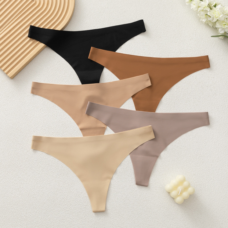 Cross-Border Seamless Women's Underwear Amazon Shein Temu Low-Waist Breathable Sports Foreign Trade European and American Women's Underwear Set