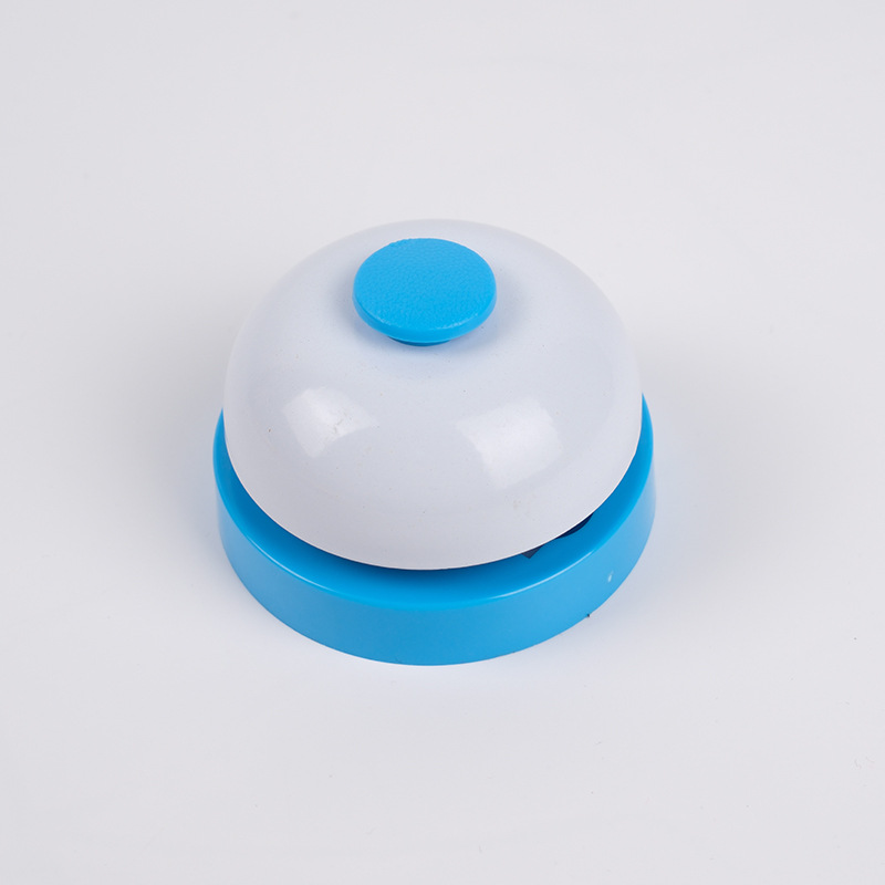 Campana de alarma de metal juguete juego de mesa a juego raqueta de mano Campana DE EMERGENCIA micrófono PET llamada campana servicio de prensa de la mano campana material didáctico