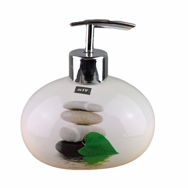 Baños de cerámica para niños animales marinos cepillo de dientes taza de enjuague bucal botella de emulsión sanitario fresco set de 4 piezas