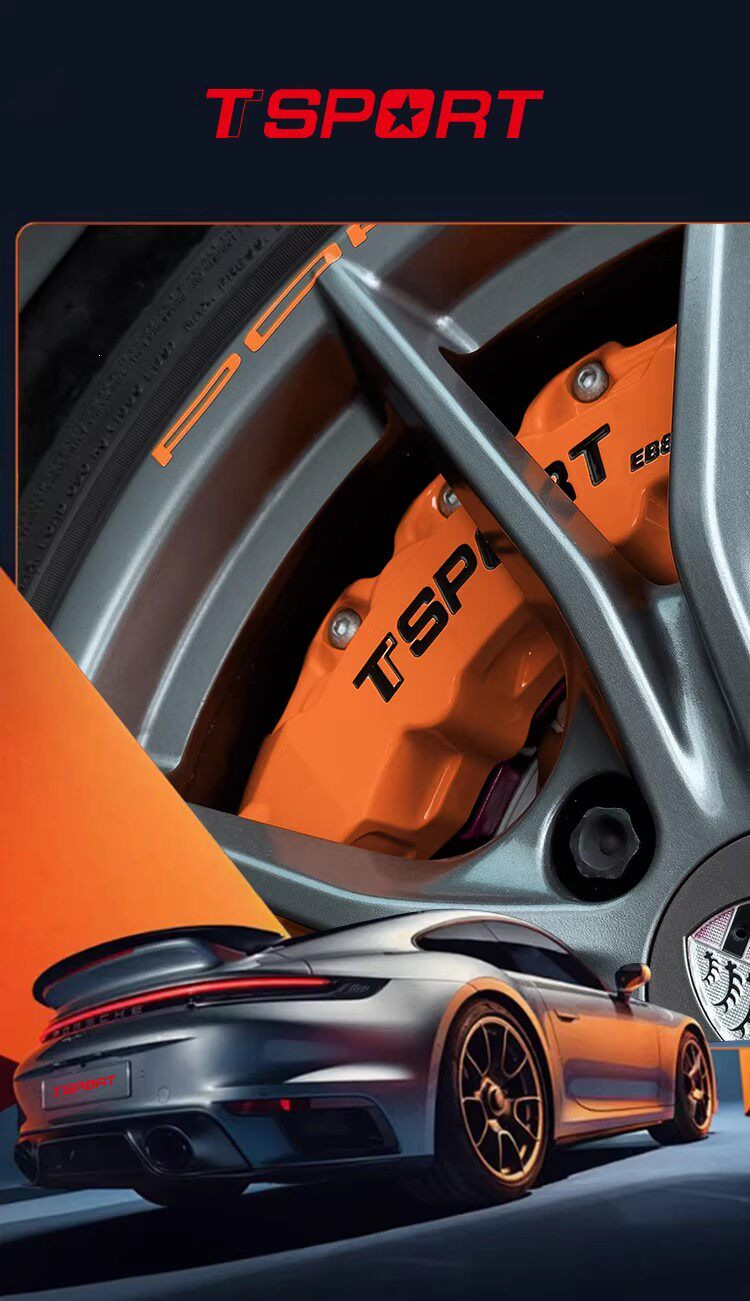 Ttsport Six-Piston Brake Calipers Upgrade for Lynk & Co, Volkswagen, Bmw, Zeekr, Wey, Civic, and Civic Calipers
