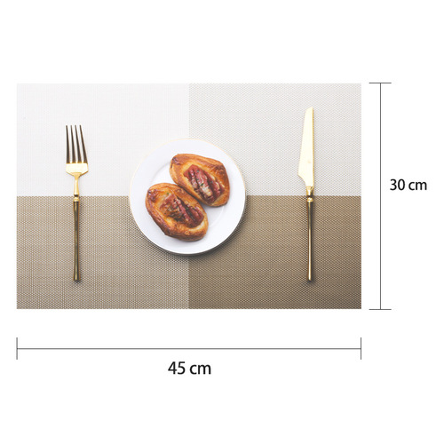 Cross-border wholesale simple square placemats PVC table mats insulation mats drawer mats waterproof and oil-proof coasters coffee table mats