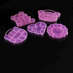 プラスチック固定分格収納ケースdiyビーズ美甲ドリル金物漁具部品アクセサリーケース
