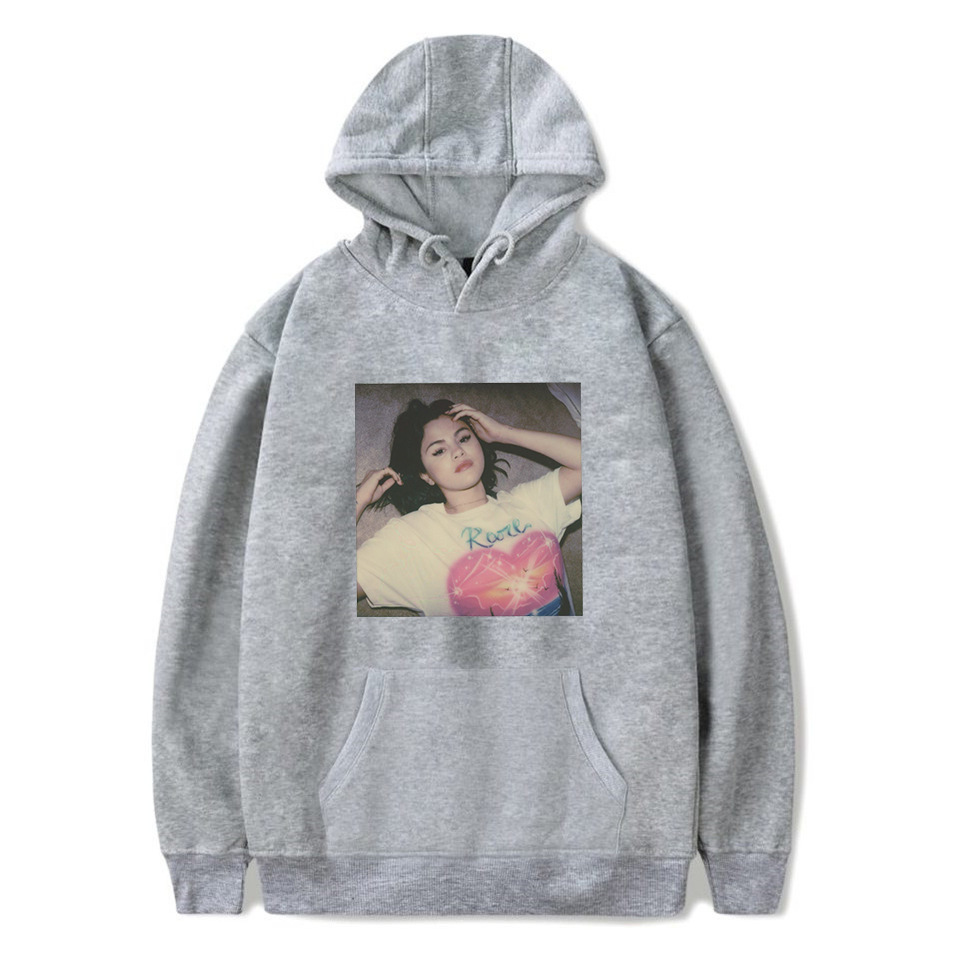 Selena Singer Hoodie Men's 90s Casual Retro Hoodie Set Hip
