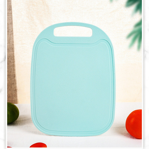Plastic vegetable cutting board, fruit cutting board, double-sided food supplement board, oval cutting board, children's fruit knife, classification cutting board