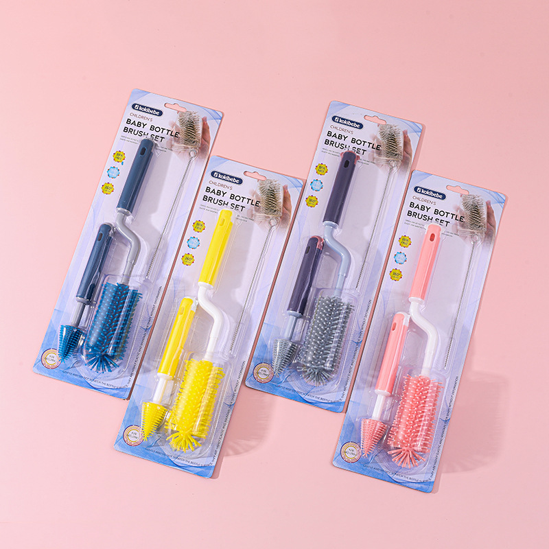 Cepillo de Limpieza para Biberón Set de 3 Piezas de Silicona, para Biberones y Chupetes image 2