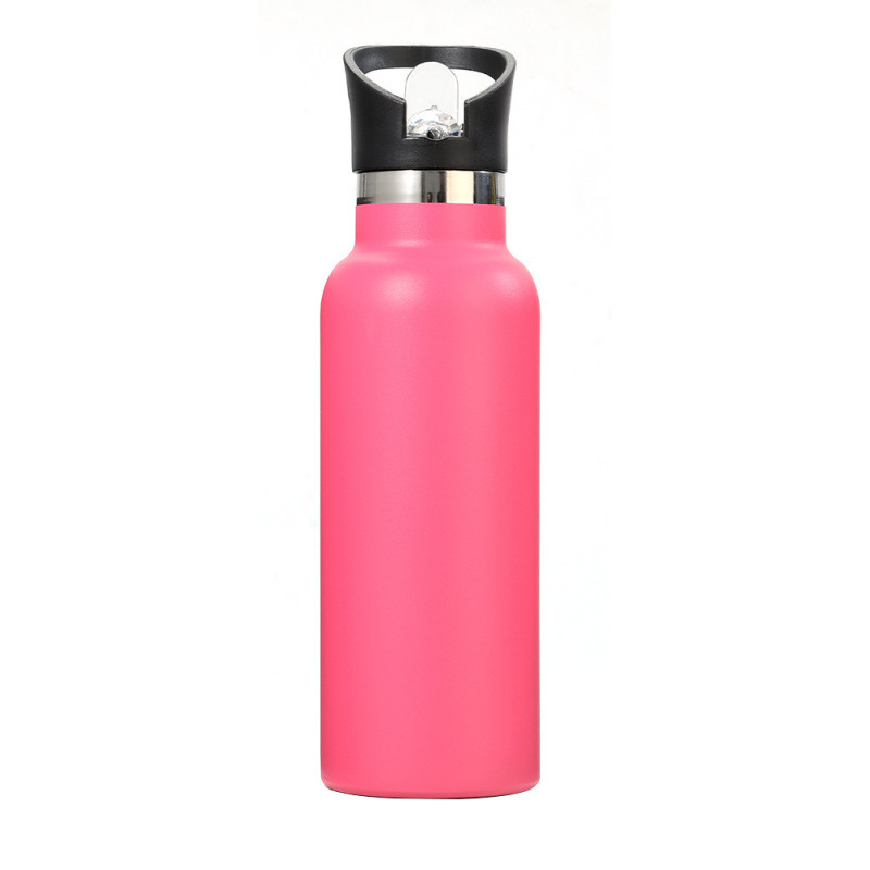 Pink crown straw lid