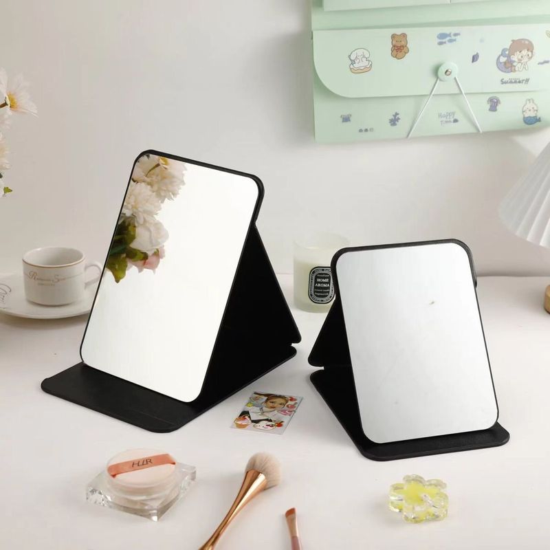 鏡化粧鏡ins風携帯折り畳み学生ロゴ寮用携帯型全面スクリーンデスクトップデスクトップ|undefined