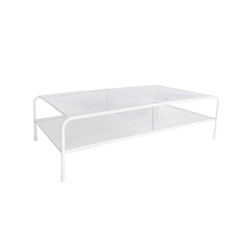 Organizador de almacenamiento minimalista para escritorio de dormitorio con soporte elevado para computadora, estante elevador para monitor de oficina sin instalación.