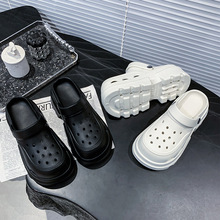 2025夏季新款透气防滑厚底包头沙滩鞋女成人轻便跨境专供花园拖鞋