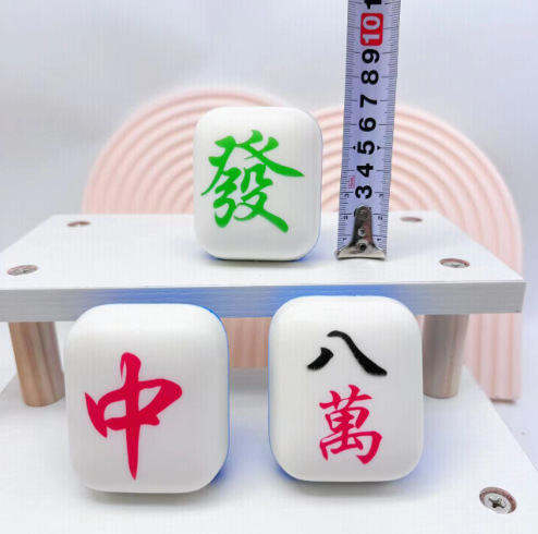Mahjong de gran tamaño para hacer fortuna dados creativos PU pellizco rebote lento desprestigio juguetes de espuma suave props desprestigio