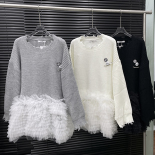 2025�������¿���ʽ�L�^ɫϵƿ�w�e��OӋ��㼑��L�W��ƴ��ë��ȹ