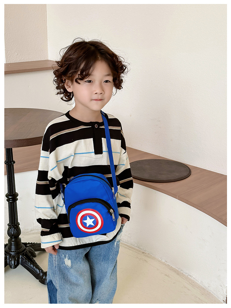 2023 Children's Casual crossbody Bag, New cartoon small crossbody bag for primary school students, portable mobile phone coin purse for boys' Outing undefined
