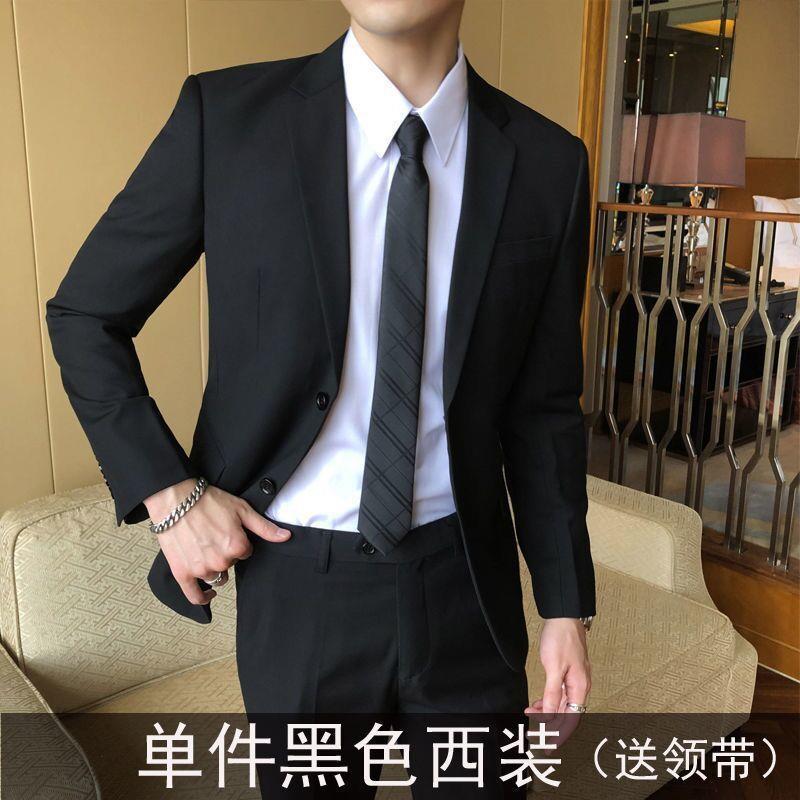 Traje traje chaqueta de los hombres chaqueta de otoño casual de negocios mejor hombre traje novio boda profesional formal desgaste pequeño traje