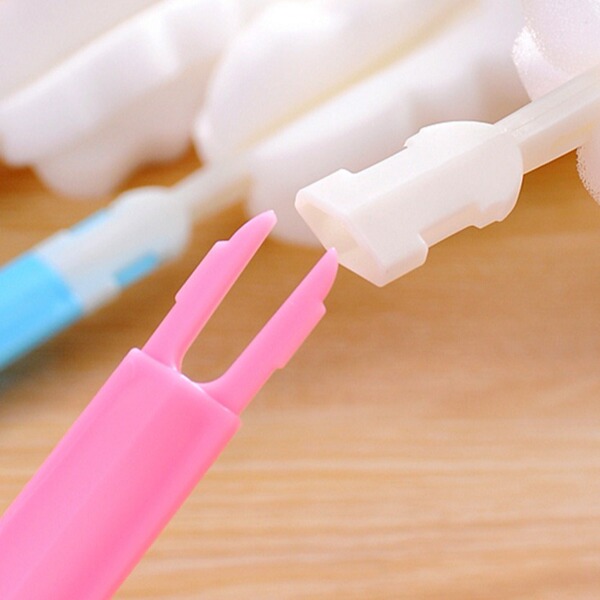 sponge removable changeable bottle brush