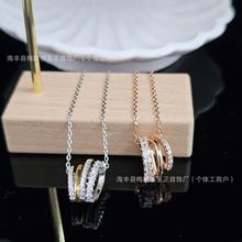 施家Hyperbola此沙同款项链线条型耳环套装轻奢高级感跨境批发