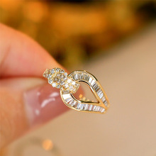 ins�r�г����ٴ��p���L�18K���R��۷����ʯ��ָ荽��_��Ů��