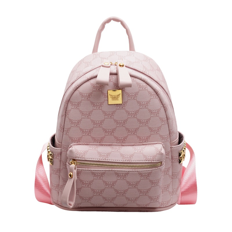 Mochila de estilo universitario de moda para mujeres 2025 nuevo viaje de viaje mochila de estudiantes adorable oso impresión mochila de moda