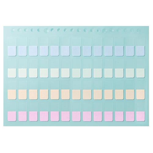 Colored loose-leaf index stickers student classification index label stickers mark sticky notes bookmark paper index stickers wholesale