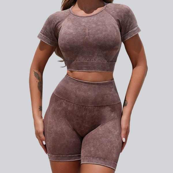 Coffee shorts, sleeves, set, with short sleeve