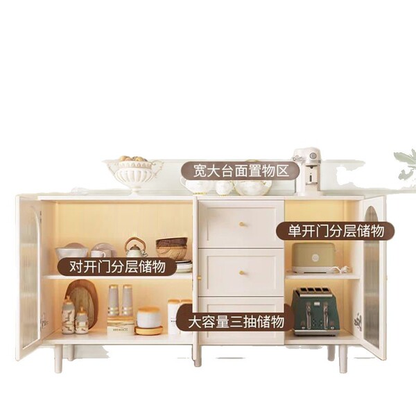Rattan sideboard modern simple storage cabinet home dining room…