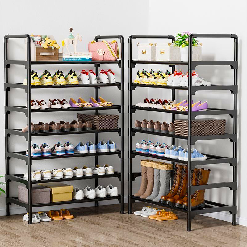 Dormitorio económico doméstico simple de varios pisos, estante para zapatos simple para estudiantes, estante para la puerta, gabinete para zapatos