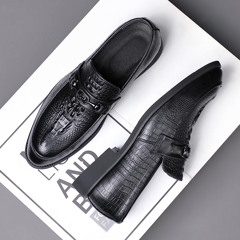 Nueva capa superior de piel de vaca zapatos de cuero de los hombres de negocios desgaste formal Caballero señaló estilo británico zapatos de los hombres de cuero genuino zapatos de los hombres suaves