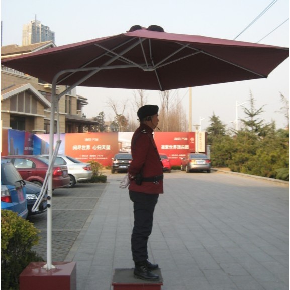 长乐锦澳公司销售别墅边柱伞、岗亭边柱伞、泳池边柱伞等