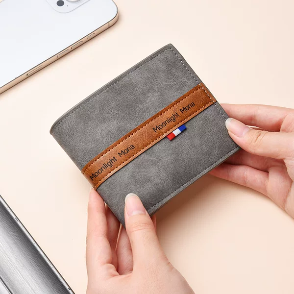 New Cross-Border Business Coin Purse Wallet, Retro Men's Wallet, Short Style, Large Capacity Money Clip, Factory Wholesale in Stock