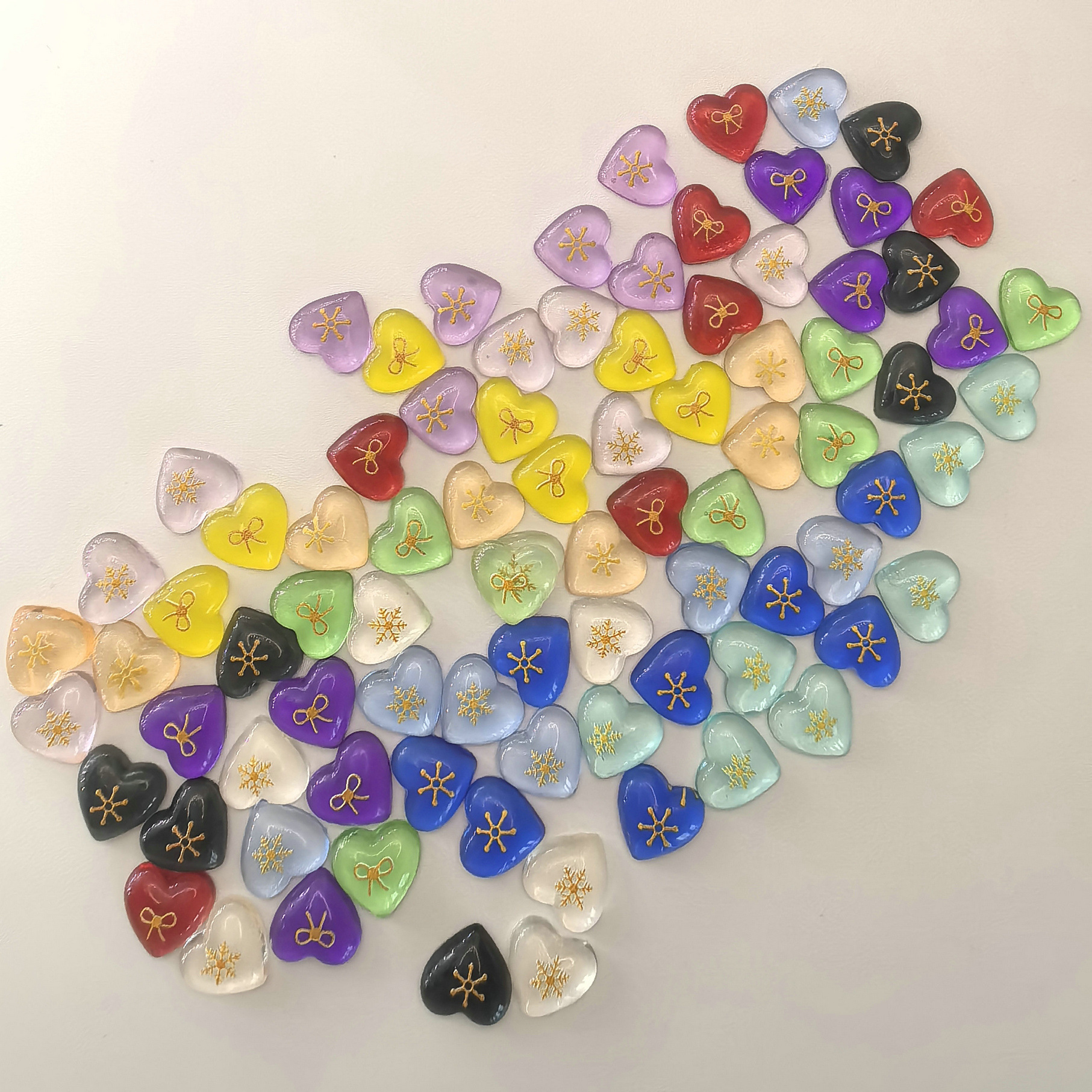 爱心贴片座装饰品树脂diy平底心形美甲饰品美甲钻0011.j