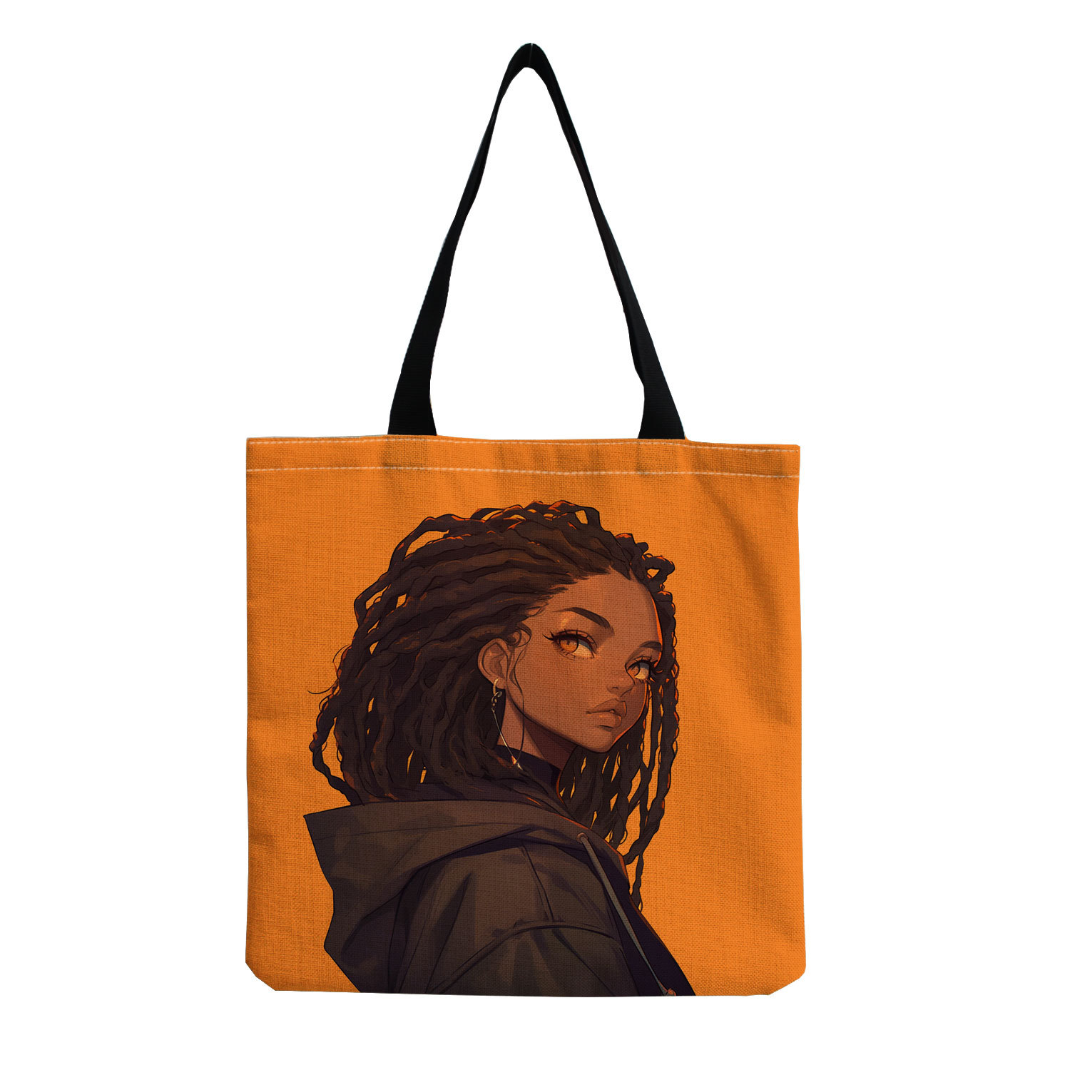 2024 nuevos productos de moda chica de cuero negro impresión bolso de hombro bolso de mano de moda clásico de impresión de mujer bolso de mano de mujer