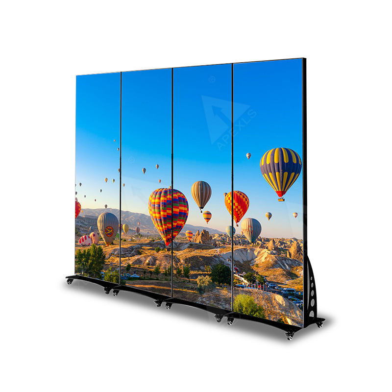 Pantalla de visualización LED Pantalla de cartel Pantalla de máquina de publicidad portátil Controle inteligente móvil sin problemas Tienda de centro comercial HD