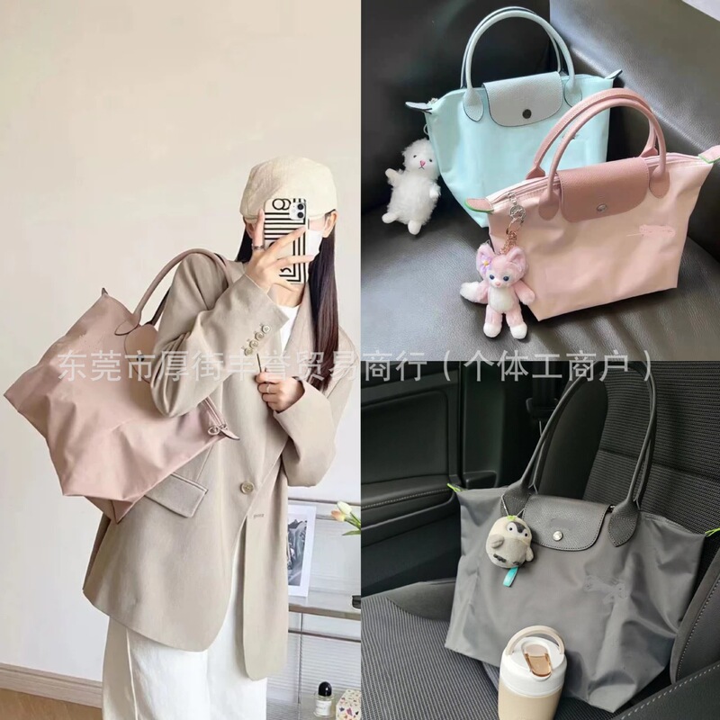 70th Anniversary Longchamp Bag Nylon Dumpling Bag Large Capacity Women's Bag Canvas Tote Bag Shoulder Handbag Longchamp Bag 70th Anniversary Longchamp Bag Nylon Dumpling Bag Large Capacity Women's Bag Canvas Tote Bag Shoulder Handbag Longchamp Bag
