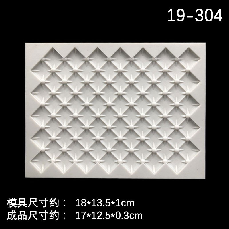 Decoración de borde de pastel molde de silicona textura de punto trébol de cuatro hojas decoración de flor pequeña fabricación de chocolate fondant