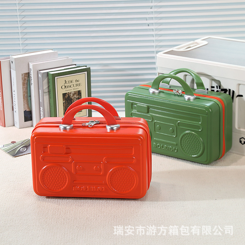 Retro Audio Internet Celebrity Suitcase 14 Inch Luggage Storage Packaging Gift Box Small Cosmetic Case Travel Case Retro Audio Internet Celebrity Suitcase 14 Inch Luggage Storage Packaging Gift Box Small Cosmetic Case Travel Case