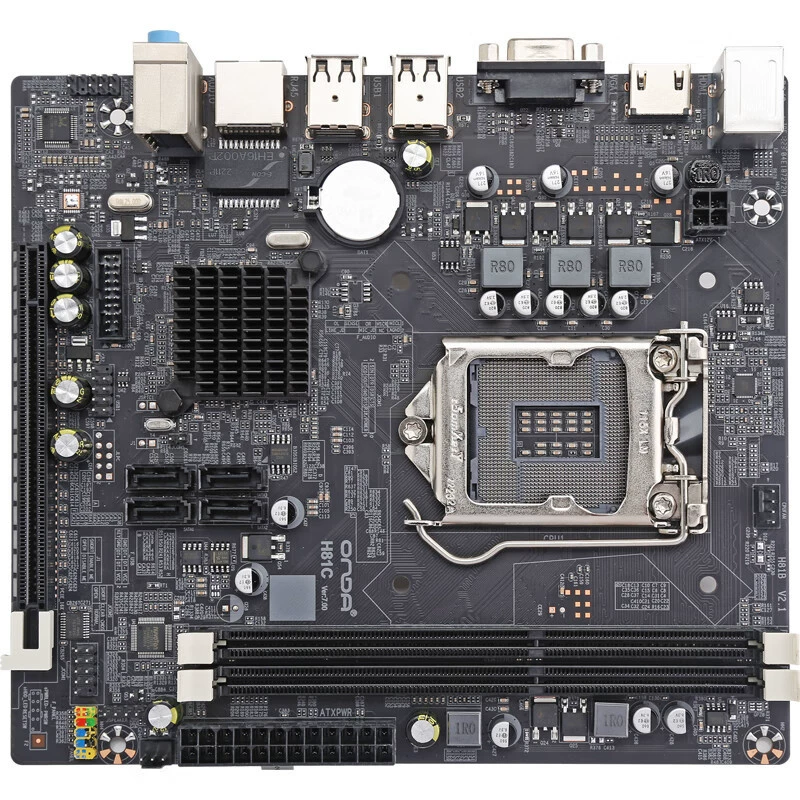 Совместима с Intel Onda H81C (Intel H81/LGA1150) материнская плата для офисных и развлекательных задач