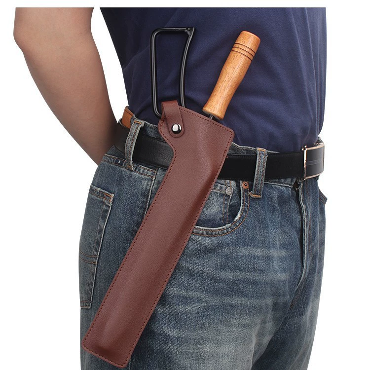 Кожаный чехол на щипцы для кемпинга в японском стиле, простой кожаный защитный чехол для щипцов в стиле ретро, плоскогубцы, пинцет, кожаный чехол для инструментов