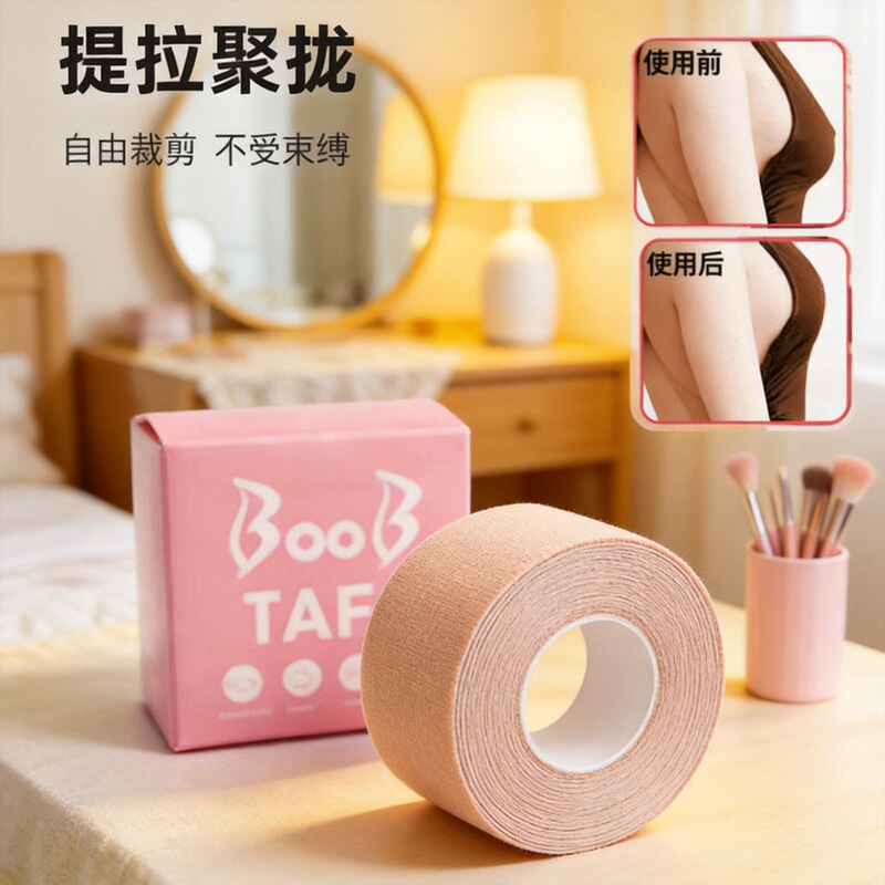 Transparent Chest Stickers to Prevent Exposure, Elastic Fabric Breast Lift Tape, Large Breast Adhesive Tape, Boob Tape Transparent Chest Stickers to Prevent Exposure, Elastic Fabric Breast Lift Tape, Large Breast Adhesive Tape, Boob Tape