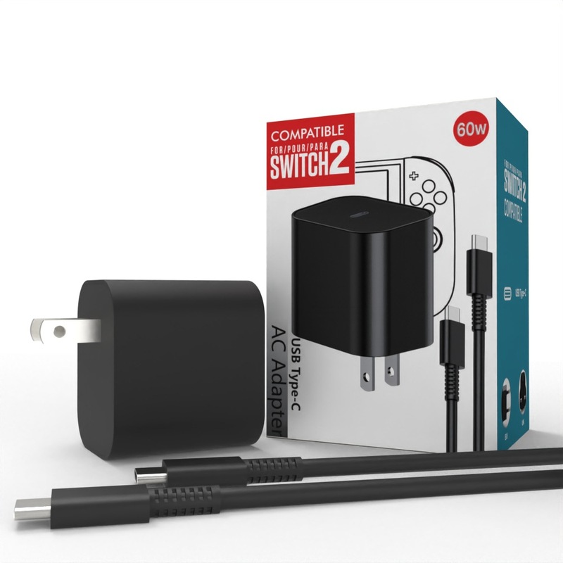 Switch 2 充電器は Switch2 電源アダプタ 60W 窒化ガリウム PD プロトコルに適しています。|undefined