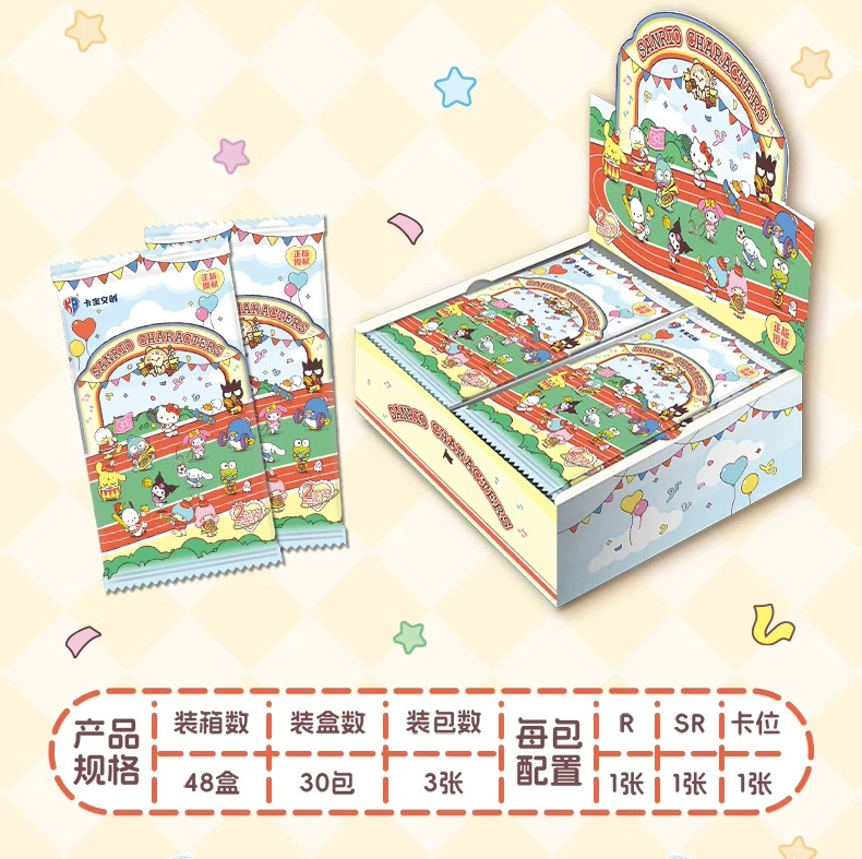 Коллекционные карточки (Sanrio) полароидного стиля — полный бокс с наборами персонажей