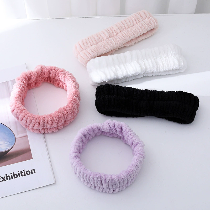 Fashionable cute headband for face washing, for import, city style
