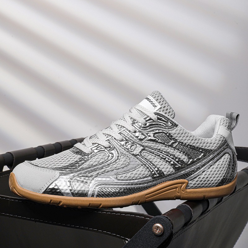 2025 nuevos zapatos deportivos casuales para hombres zapatos de malla transpirables para hombres primavera versátil zapatos de moda plana para hombres