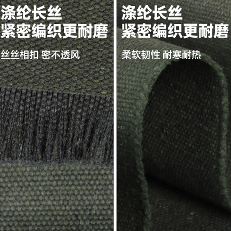 Tela de lona verde de poliéster y algodón para uso doméstico, tela gruesa para bolsas y tiendas de campaña, protección solar y sombreo, uso industrial, lona verde engrosada. image 4