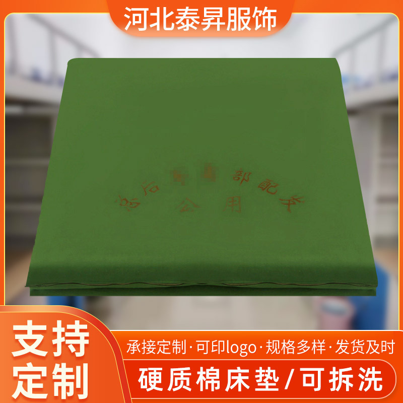 Green Mattress for Dormitory Students, Thickened Hot-Melt Cotton Mattress for Bunk Beds, Moisture-Proof Hard Cotton Mattress 01 Source Manufacturer