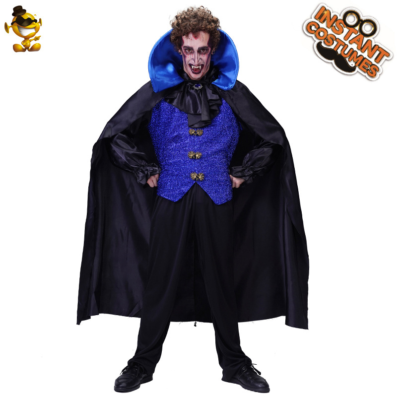 Los hombres adultos de Halloween horror vampiro partido traje grande masculino vampiro rol rendimiento